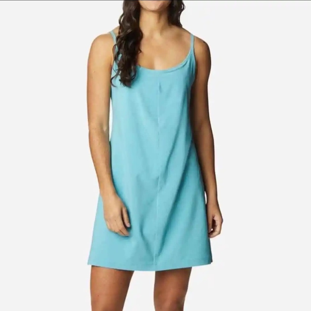 Columbia Sz M Stretch Pleasant Creek Built In Bra & Shorts SPF 50 Tennis Dress